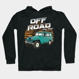 Willys Wagon jeep car offroad name Hoodie